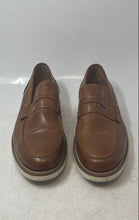 Load image into Gallery viewer, Unbranded Mens Brown Leather Super Light Slip-On Penny Loafer Shoes Size 45