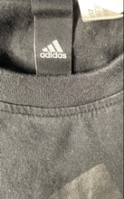 Load image into Gallery viewer, Adidas Mens Black Graphic Print Short Sleeve Crew Neck Pullover T-Shirt Size M