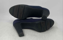 Load image into Gallery viewer, Anne Klein Womens Xolis Blue Round Toe Slip-On Block Pump Heels Size 9.5 M
