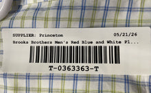 Load image into Gallery viewer, Brooks Brothers Mens Red Blue And White Plaid Long Sleeve Button-Up Shirt Size L
