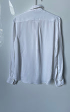 Load image into Gallery viewer, Zara Womens White Long Sleeve Collared Pleated Back Button-Up Shirt Size Medium