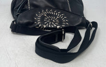 Load image into Gallery viewer, The Sak Womens Black Leather Inner Pocket Adjustable Strap Shoulder Bag