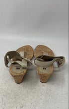Load image into Gallery viewer, White Mountain Womens Aldon Gold Brown Wedge Heel Slingback Sandals Size 9.5M