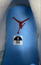 Load image into Gallery viewer, Authentic Nike Mens Jordan 4 RM FQ7939-104 White Blue Gray Sneakers Shoes Size 8
