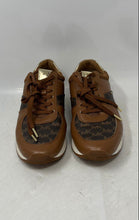 Load image into Gallery viewer, Michael Kors Womens Brown Low Top Lace-Up Luxury Sneaker Shoes Size 10M
