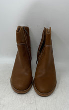 Load image into Gallery viewer, UGG Womens Annie 1095061 Brown Leather Round Toe Block Heel Ankle Booties Size 8