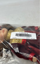 Load image into Gallery viewer, Collectors Choice Brown Hair Collectible Porcelain Doll In Red & Gold Outfit