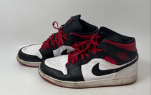 Load image into Gallery viewer, Nike Mens Air Jordan 1 Mid DQ8426-106 Black White Red Sneakers Shoes Size 13