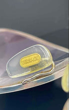 Load image into Gallery viewer, Authentic Versace Women's Silver-Tone Brown Frame Crystal Glasses