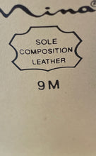 Load image into Gallery viewer, Nina Womens Red Leather Open Toe Slip-On Block Heels Slide Sandals Size 9M