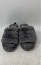 Load image into Gallery viewer, UGG Womens Fluff Yeah Gray Open Toe Slide Slippers Size 8