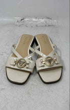 Load image into Gallery viewer, Guess Womens Beige Patent Leather Open Toe Slip-On Slide Sandals Size 6M