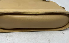 Load image into Gallery viewer, Casa Lopez Womens Yellow Pebbled Leather Zipper Crossbody Purse