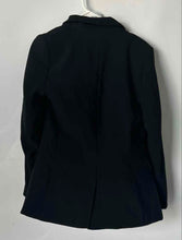 Load image into Gallery viewer, H&M Womens Black Long Sleeve Peak Lapel Double-Breasted Blazer Jacket Size XS