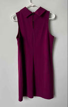 Load image into Gallery viewer, Banana Republic Womens Purple Sleeveless Draped Cowl Neck Shift Dress Size M