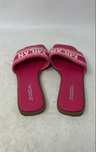 Load image into Gallery viewer, Soda Milan Womens Flair Pink Square Open Toe Slip-On Slide Sandals Size 6.5