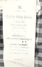 Load image into Gallery viewer, Calvin Klein Jeans Mens Gray Gingham Cotton Long Sleeve Button-Up Shirt Size XL