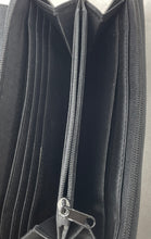 Load image into Gallery viewer, Kenneth Cole Reaction Womens Black Leather Inner Divider Zip-Around Wallet