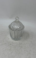 Load image into Gallery viewer, Diamond Fire Crystal Clear Glass Decorative Trinket Box With Lid