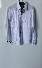Load image into Gallery viewer, Hugo Boss Mens White Long Sleeve Collared Button-Up Shirt Size Small