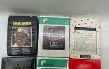 Load image into Gallery viewer, Vintage Mixed Collection 8-Track Cartridge Tapes Box Lot Of 10 Pieces