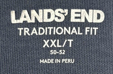 Load image into Gallery viewer, Lands' End Mens Navy Blue Cotton Long Sleeve Traditional Fit Polo Shirt Size XXL
