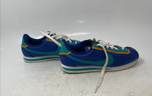 Load image into Gallery viewer, Nike Kids Cortez Basic Leather DBL Blue Yellow Green White Running Shoes Size 5Y