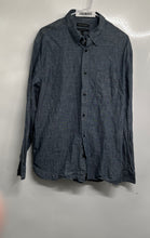 Load image into Gallery viewer, Banana Republic Mens Blue Cotton Long Sleeve Standard Fit Button-Up Shirt Size L