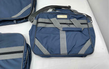 Load image into Gallery viewer, Set Of 4 Pcs Oscar De La Renta Unisex Blue Gray Inner Pocket Luggage Suitcase