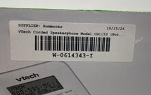 Load image into Gallery viewer, VTech Model CD1153 White Corded Speaker Telephone With Box Not Tested