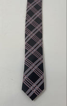 Load image into Gallery viewer, Giorgio Brutini Mens Multicolor Plaid Print Keeper Loop Adjustable Pointed Tie
