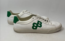 Load image into Gallery viewer, Hugo Boss Mens Aiden Tenn White & Green Lace-Up Low Top Sneaker Shoes Size 46
