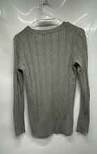 Load image into Gallery viewer, Banana Republic Womens Gray Long Sleeve Crew Neck Pullover Sweater Size Small