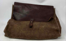 Load image into Gallery viewer, Unbranded Mens Brown Canvas Leather Adjustable Strap Flap Messenger Bag