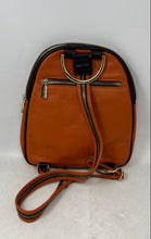 Load image into Gallery viewer, Valentina Womens Brown Orange Inner Pockets Mini Shoulder Backpack