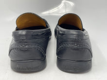 Load image into Gallery viewer, Authentic Salvatore Ferragamo Mens Black Loafer Shoes Size 9.5 Damaged