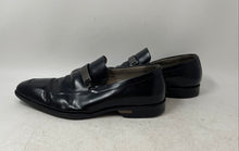 Load image into Gallery viewer, Kenneth Cole Mens Black Leather Square Toe Slip-On Loafer Dress Shoes Size 9.5