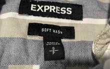 Load image into Gallery viewer, Express Mens Multicolor Striped Soft Wash Collared Button-Up Shirt Size S/P