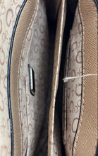 Load image into Gallery viewer, Guess Womens Beige White Signature Print Shoulder Crossbody Handbag