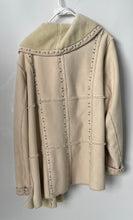 Load image into Gallery viewer, Dennis Basso Womens Beige Long Sleeve Collared Button Front Overcoat Size XL