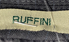 Load image into Gallery viewer, Ruffini Mens Black Striped Notch Lapel Flap Pocket Three Button Blazer Size 48