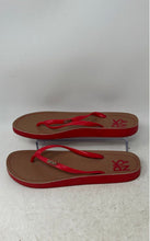 Load image into Gallery viewer, DKNY Womens Madi Red Open Toe Slip-On Flat Flip Flop Sandals Size 8.5-11