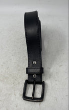 Load image into Gallery viewer, Levi's Mens Black Leather Metal Single Prong Buckle Adjustable Dress Belt