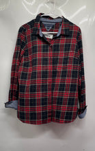 Load image into Gallery viewer, Tommy Hilfiger Womens Multicolor Plaid Long Sleeve Cotton Button-Up Shirt Size L
