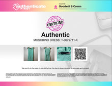 Load image into Gallery viewer, Authentic Love Moschino Womens Light Green Floral Sleeveless Sheath Dress Size 6