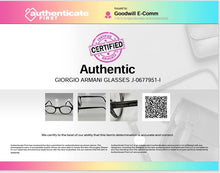 Load image into Gallery viewer, Authentic Giorgio Armani Women's Matte Translucent Grey Round Glasses