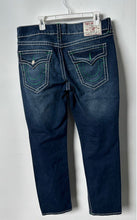 Load image into Gallery viewer, True Religion Mens Blue Medium Wash Relaxed Slim Straight Leg Jeans Size 36