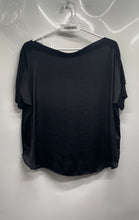 Load image into Gallery viewer, Zara Womens Black Short Sleeve Boat Neck Ribbed Trim Blouse Top Size Small