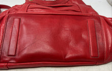 Load image into Gallery viewer, Liz Claiborne Womens Red Leather Inner Pockets Double Handle Shoulder Bag