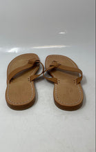 Load image into Gallery viewer, Caruso Womens Brown Leather Open Toe Slip-On Flat Thong Sandals Size EUR 41